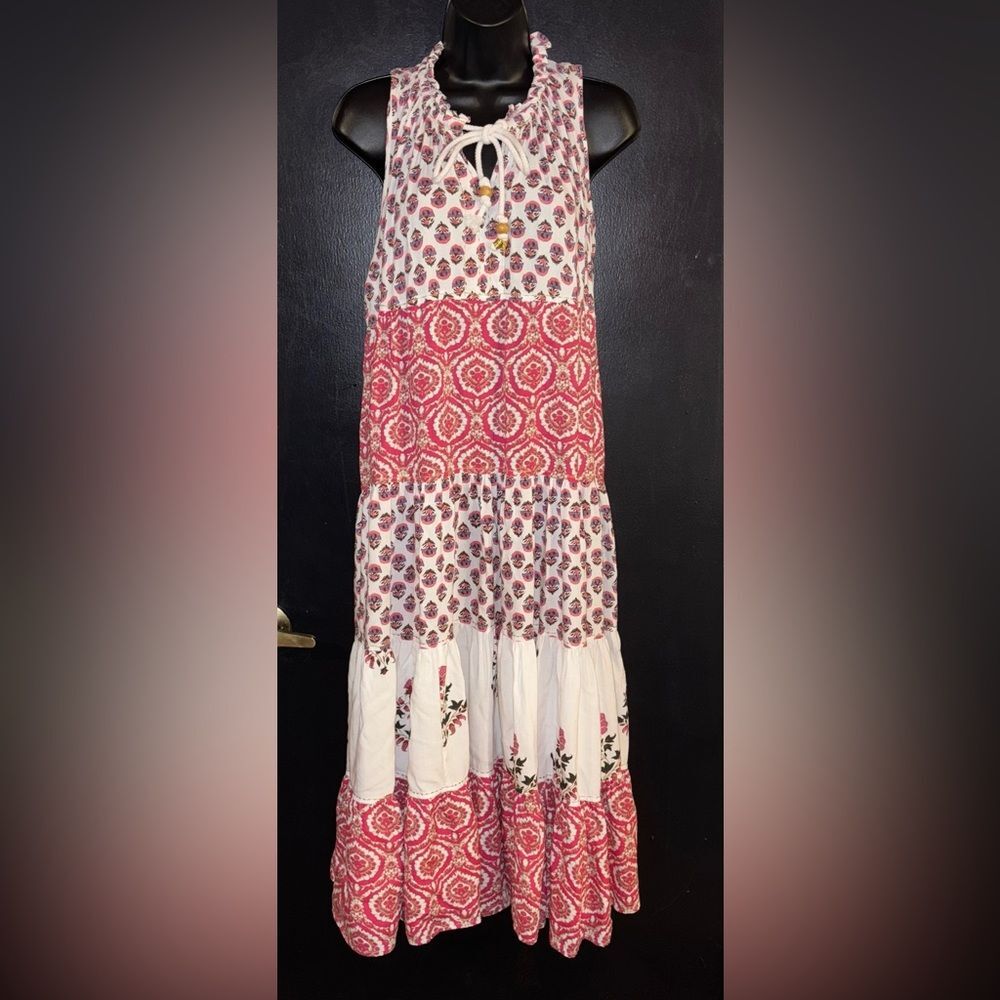 Chelsea & Theodore tiered Maxi sundress. Size small.